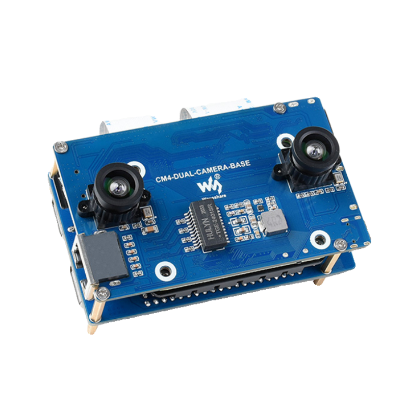 Raspberry Pi Compute Module 4 Dual Camera Board - Scheda di espansione per visione binoculare